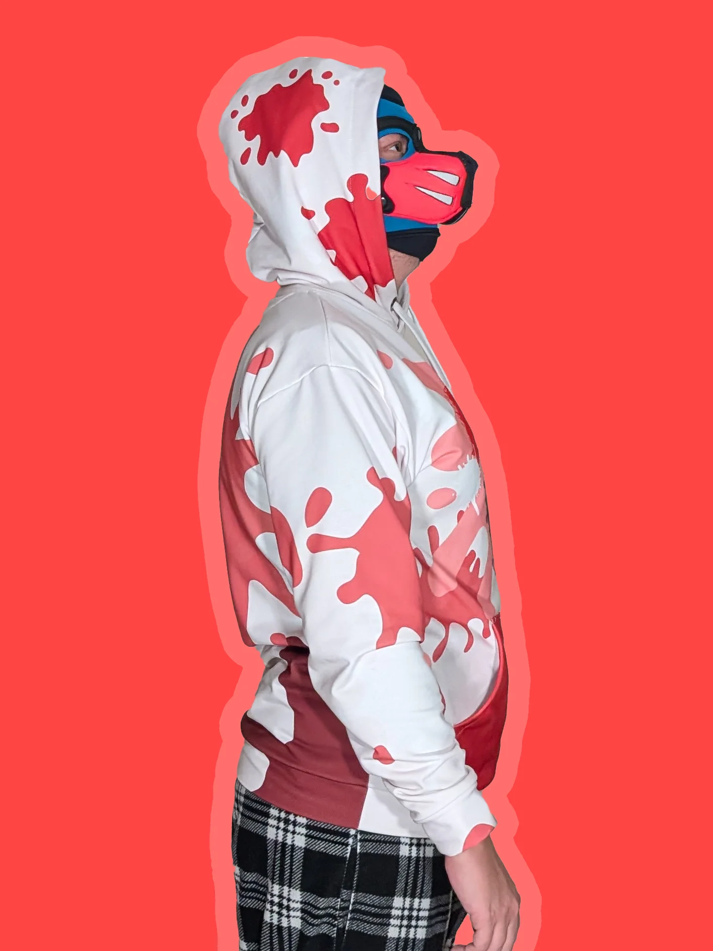 Chaos Splatter Santa Reindog Hoodie product image (5)