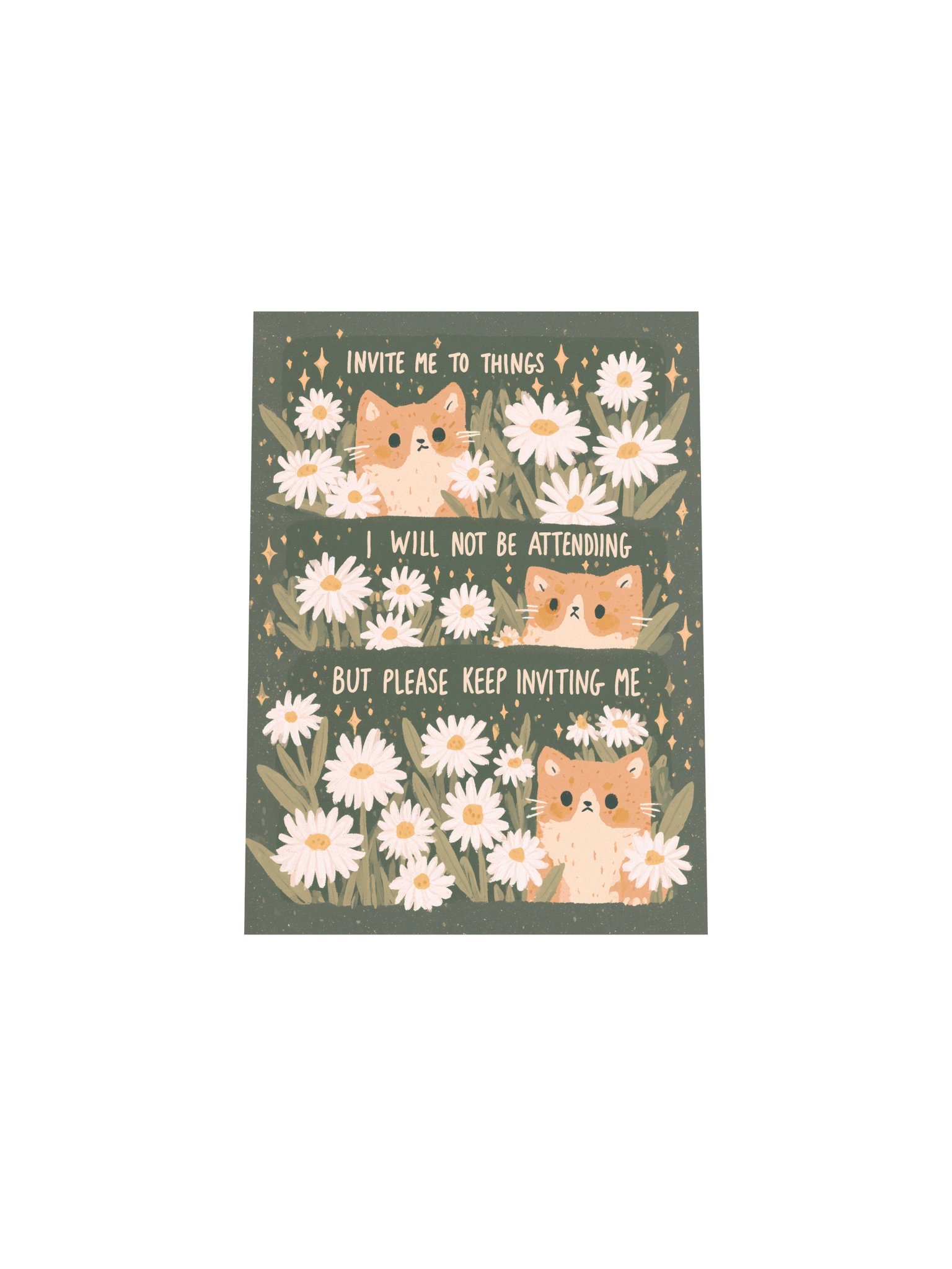 Invite Me to Things Cat Poster product image (29)