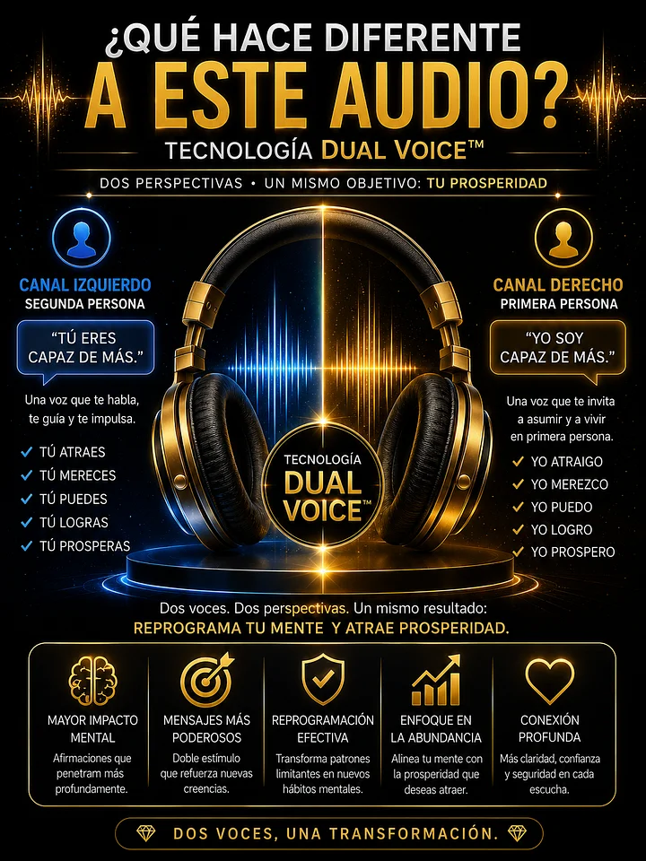 10 Minutos para Atraer Dinero — Audio RESET con Tecnología Dual Voice™ product image (2)