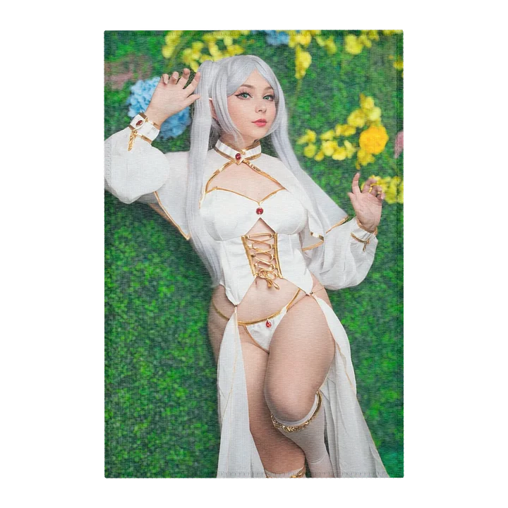 JuicyJinx Frieren Cosplay Area Rug – Japanese Anime Girl Chenille Carpet product image (1)