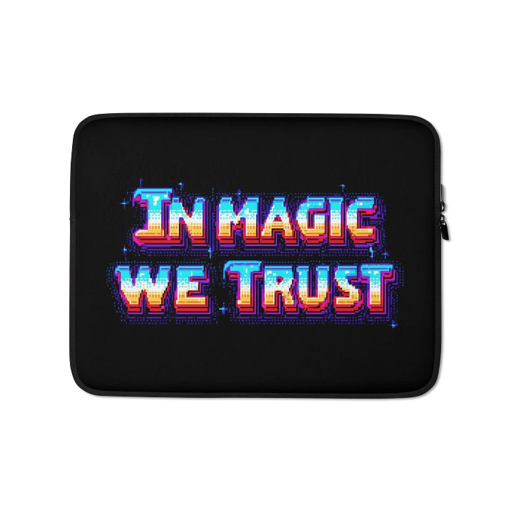 In Magic We Trust Laptop Sleeve product image (1)