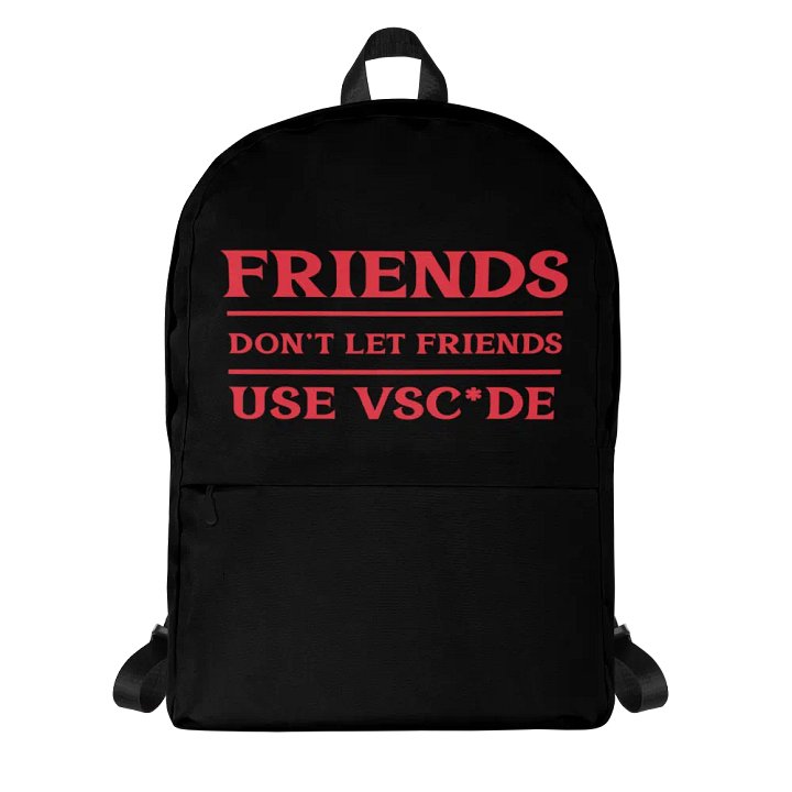 NeovimBTW - Friends != VSC*de Bookbag product image (1)