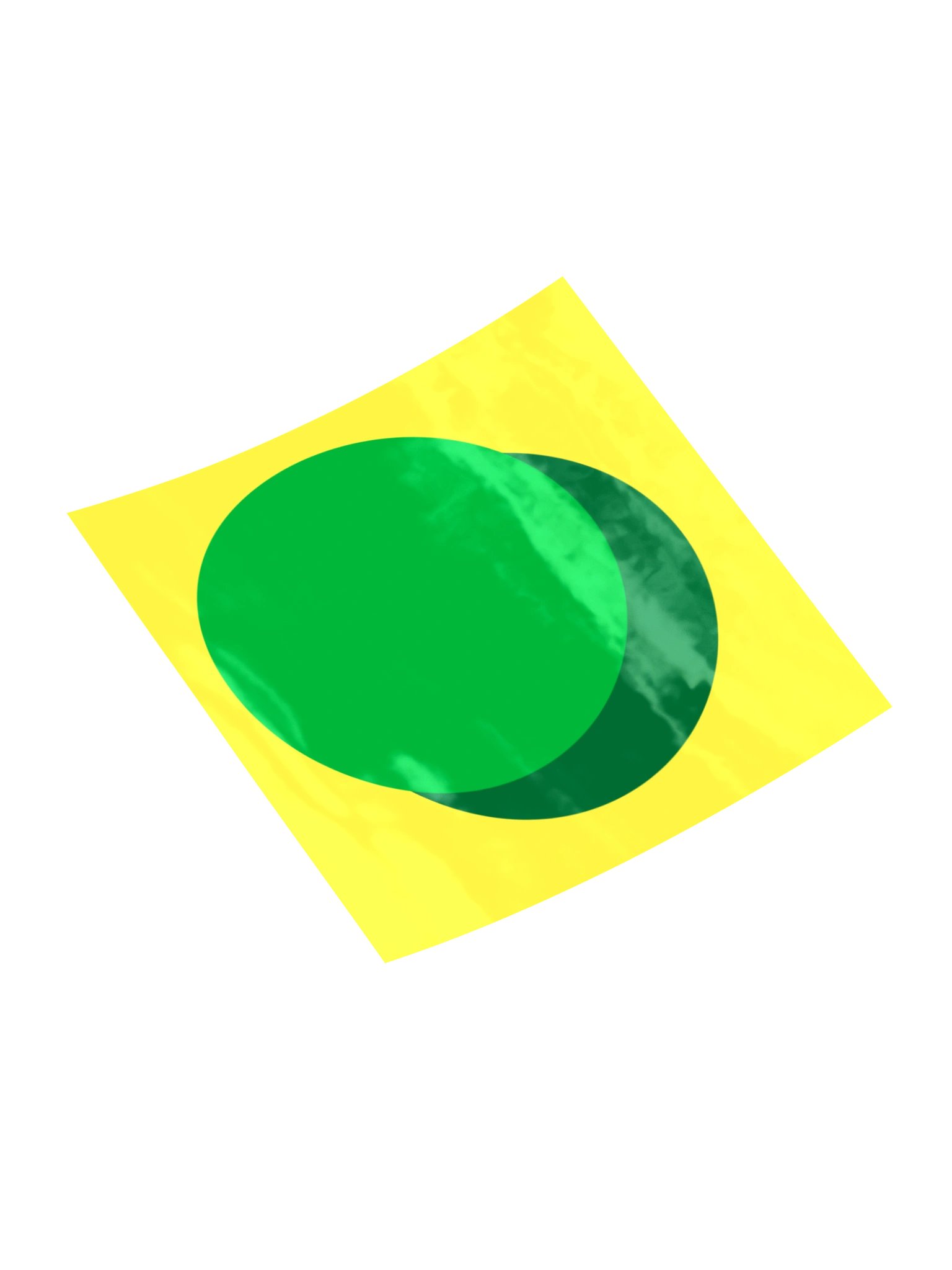 HOLO ZURC Sticker YELLOW; Kiss-cut, Blank product image (4)