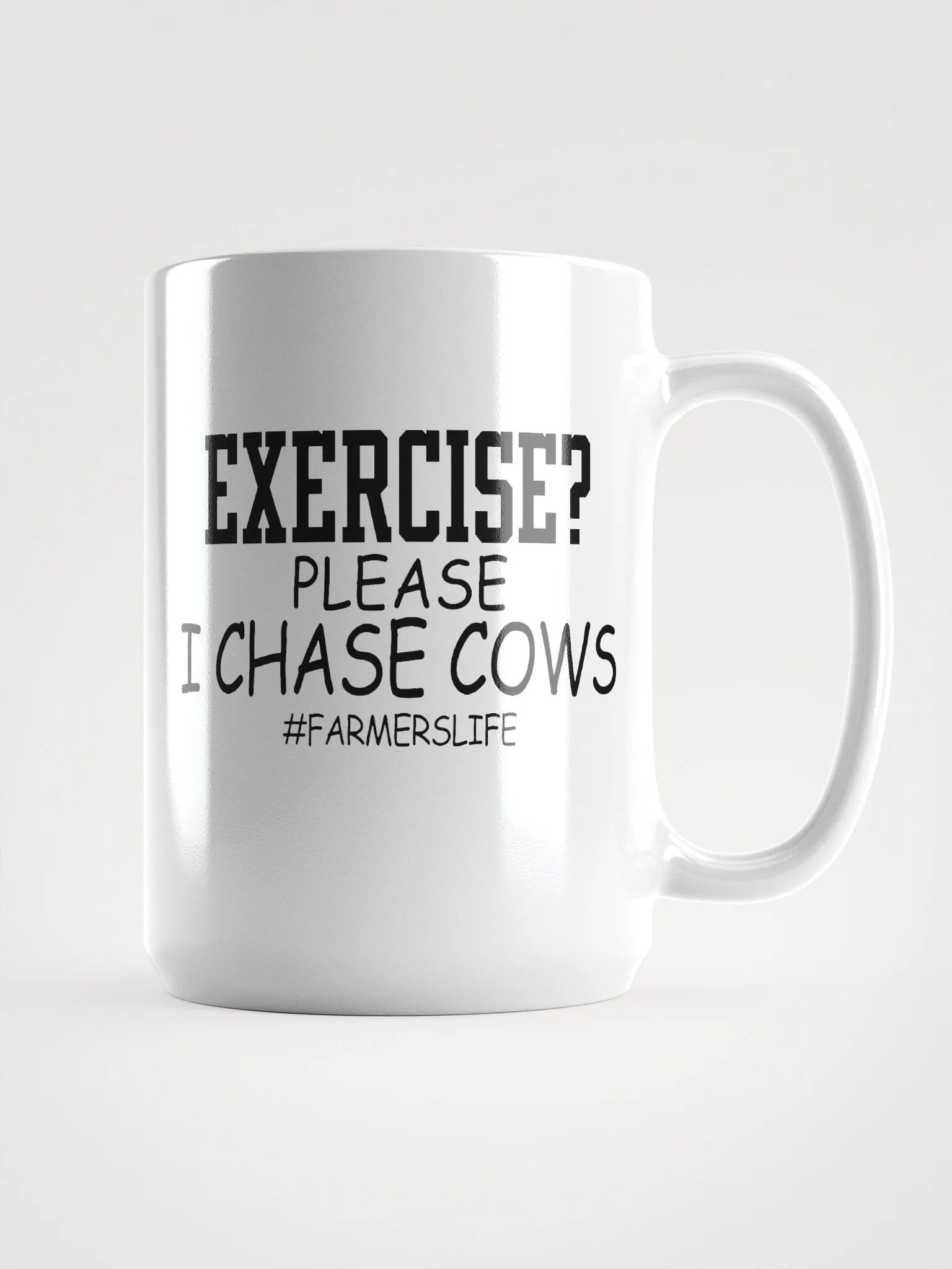 I chase cows - mug product image (1)