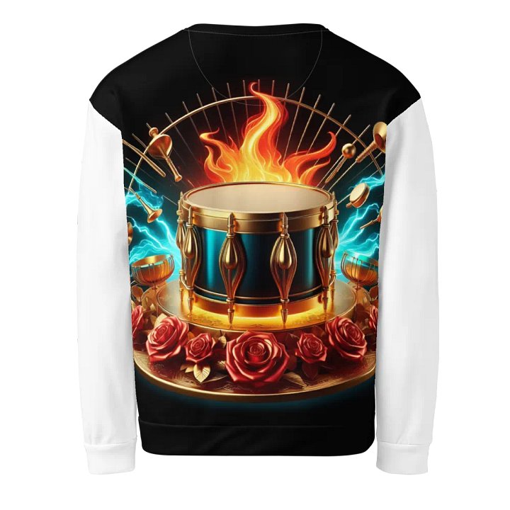 Ornate Rhythmic Golden Drum - Unisex Sweatshirt #6 product image (2)