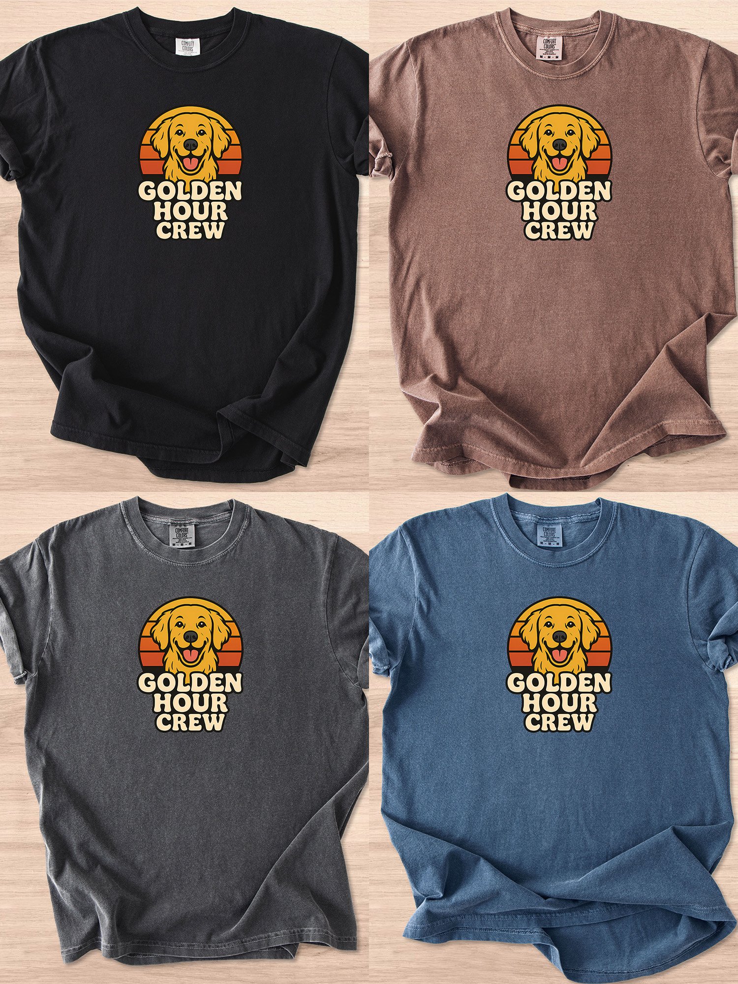 Golden Hour Crew (Golden Retriever) Tee product image (31)
