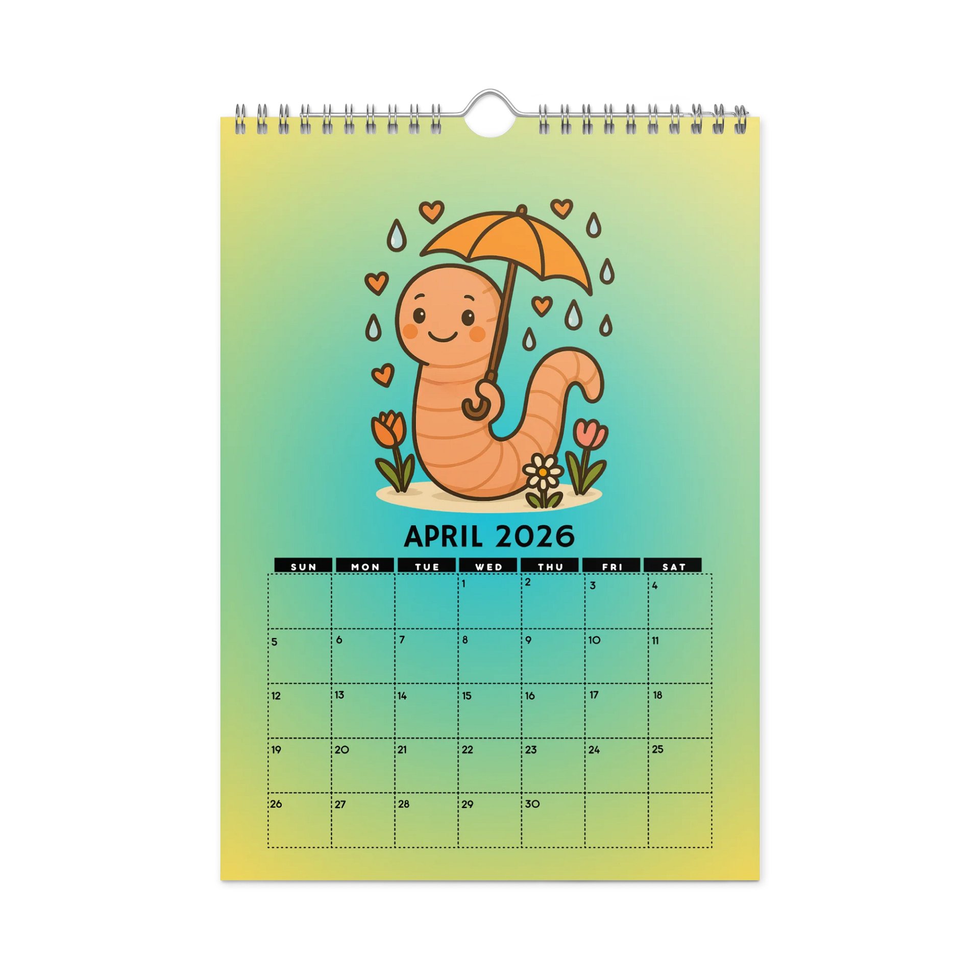 2026 Marcus the Worm Wall Calendar product image (4)