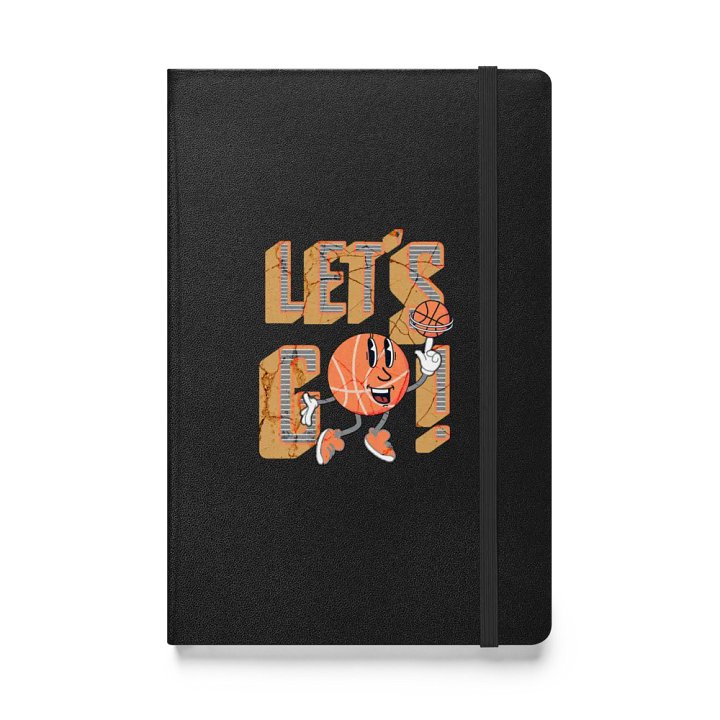 Lets Go Basketball Mascot Spinning Hardcover Journal product image (1)