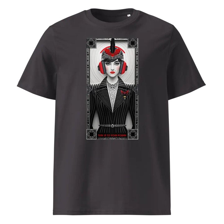 Tune into your Power Unisex Organic Cotton T-Shirt. product image (5)
