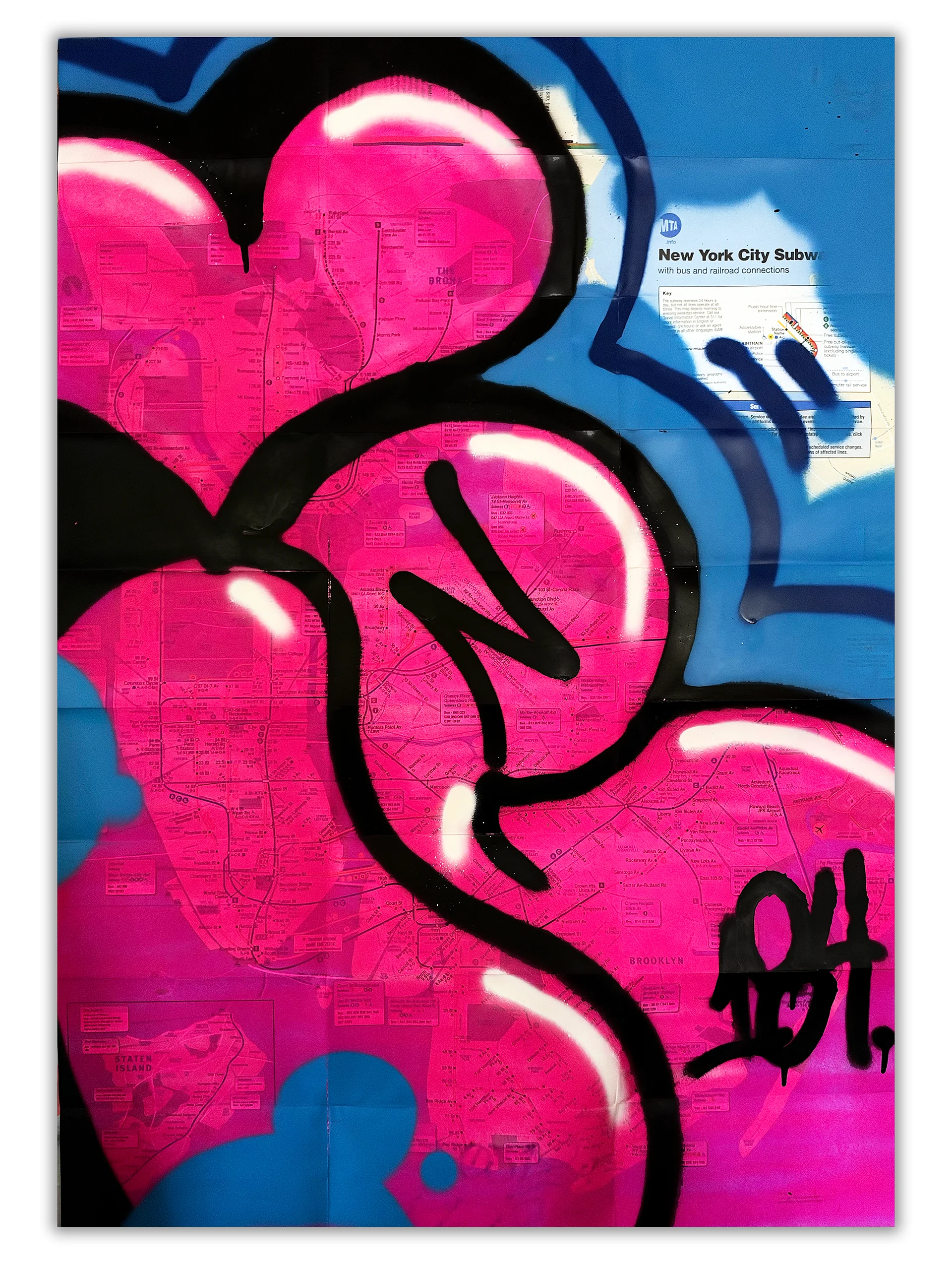 Copy of INDIE184 Original NYC Subway Map Artwork — 2025 product image (1)