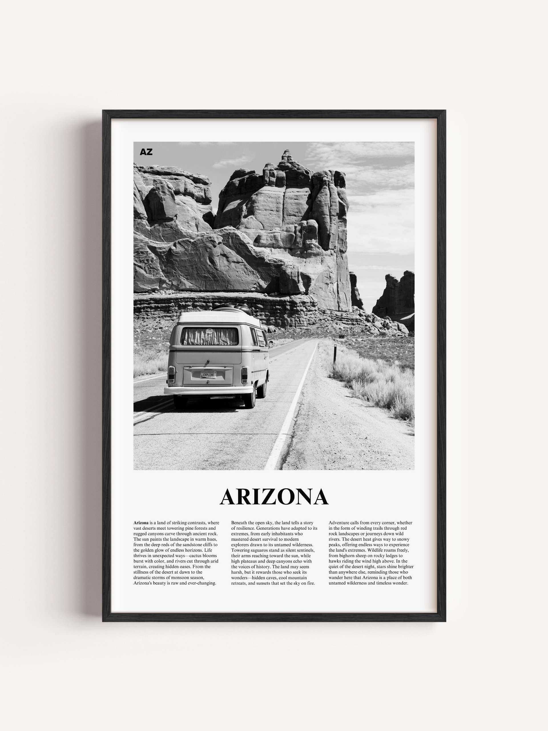 Arizona 03 Newspaper Poster | Framed product image (1)