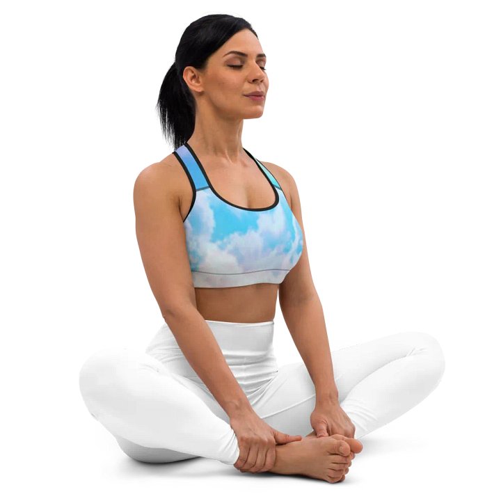 Blur cloud rainbow Design Sports Bra - V6 product image (2)