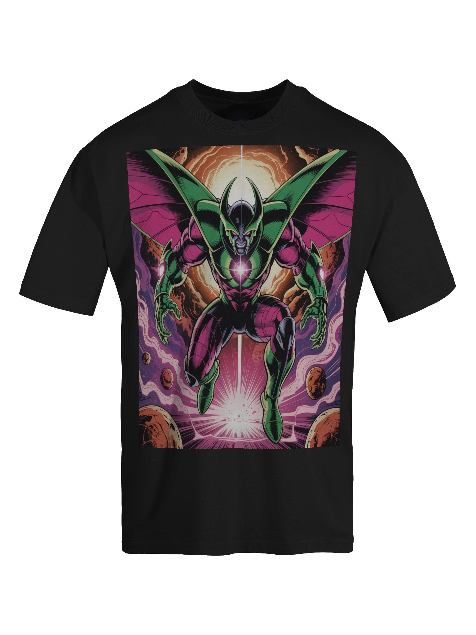 Cosmic Devourer: Annihilus Inspired Oversized Faded T-Shirt product image (1)