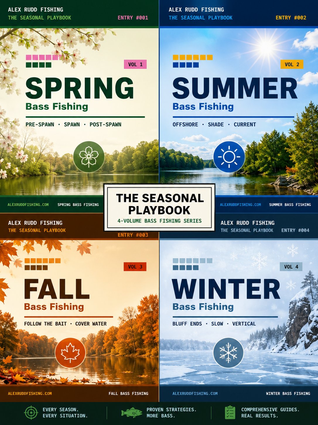 Bass Fishing Seasonal Playbook Set product image (1)