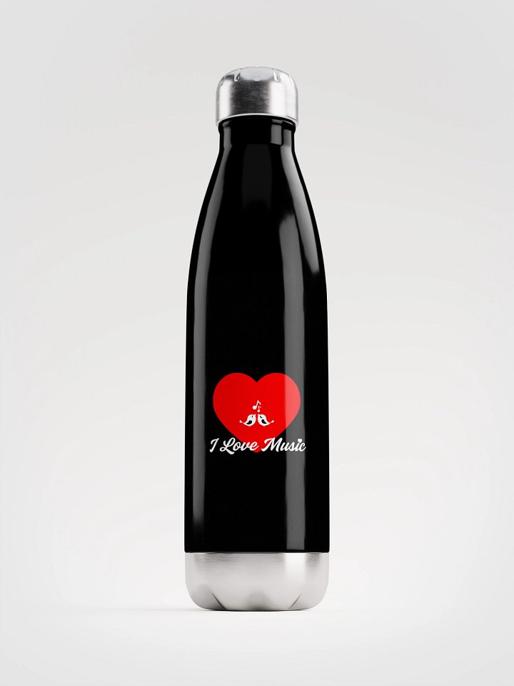 I LOVE MUSIC Stainless Steel Water Bottle product image (1)