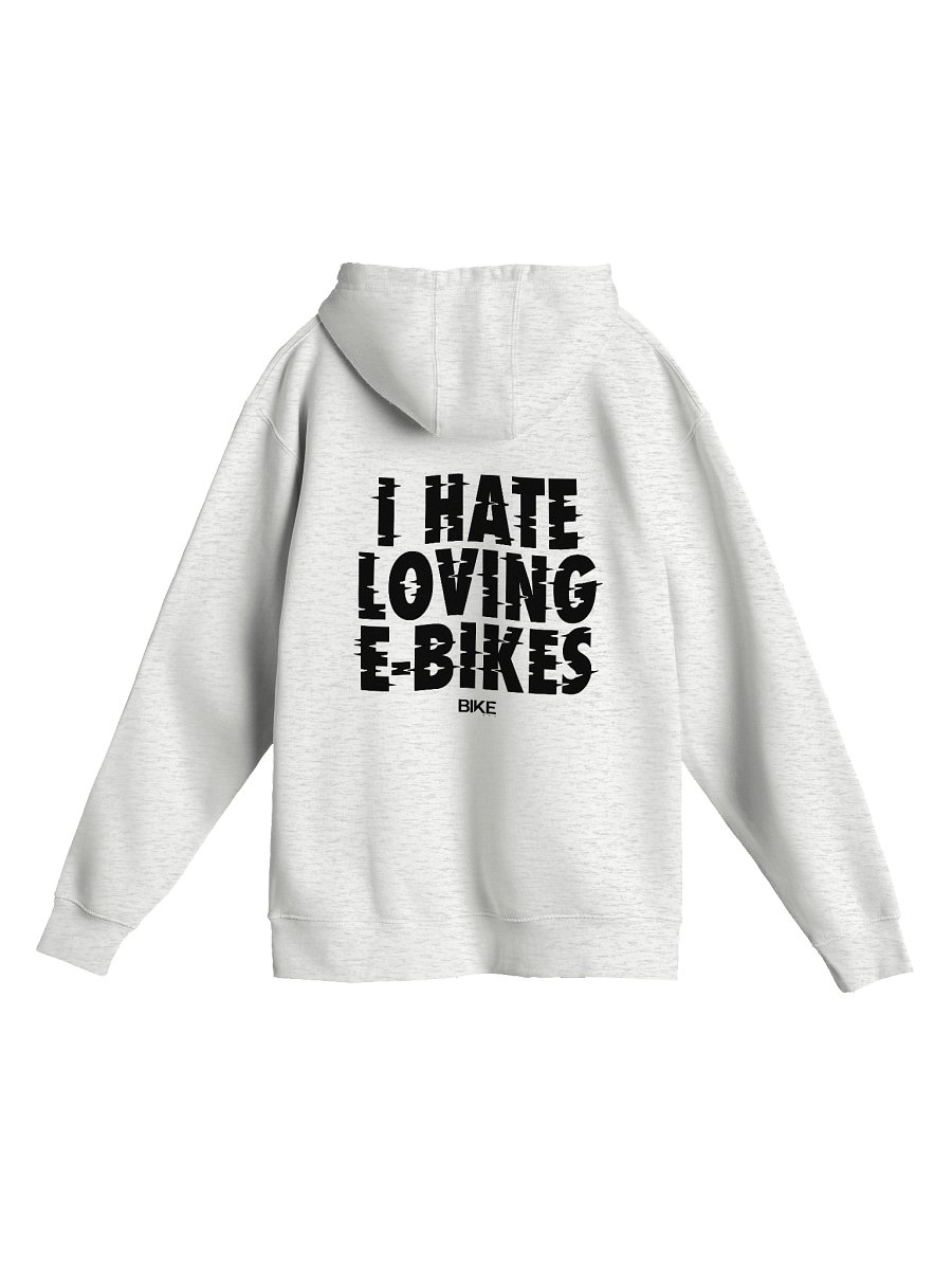 I Hate Loving E-Bikes Hoodie (Dark Logo) product image (1)