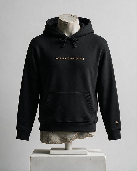 SOLUS CHRISTUS ORGANIC-BLEND SIDE-POCKET HOODIE