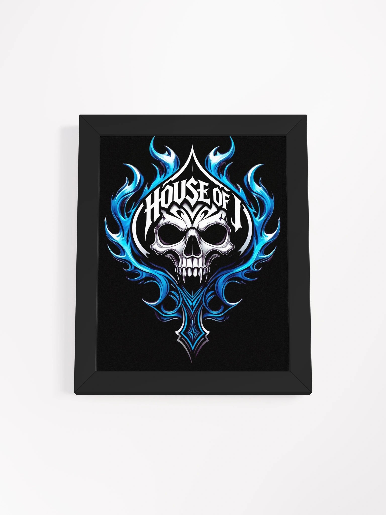House of J Logo Framed Matte Poster (Dark) product image (1)