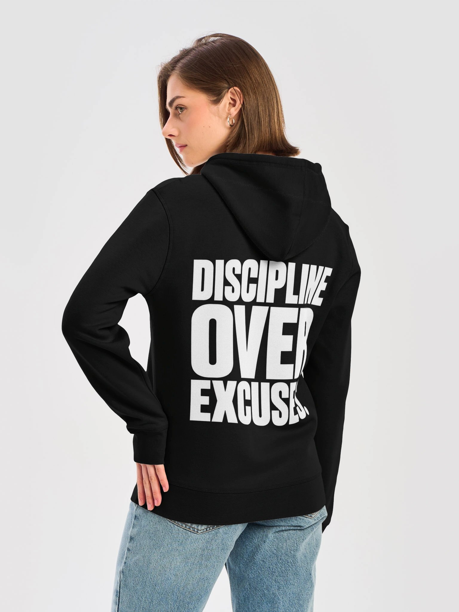 Discipline Over Excuses. – Premium Bio Hoodie product image (6)