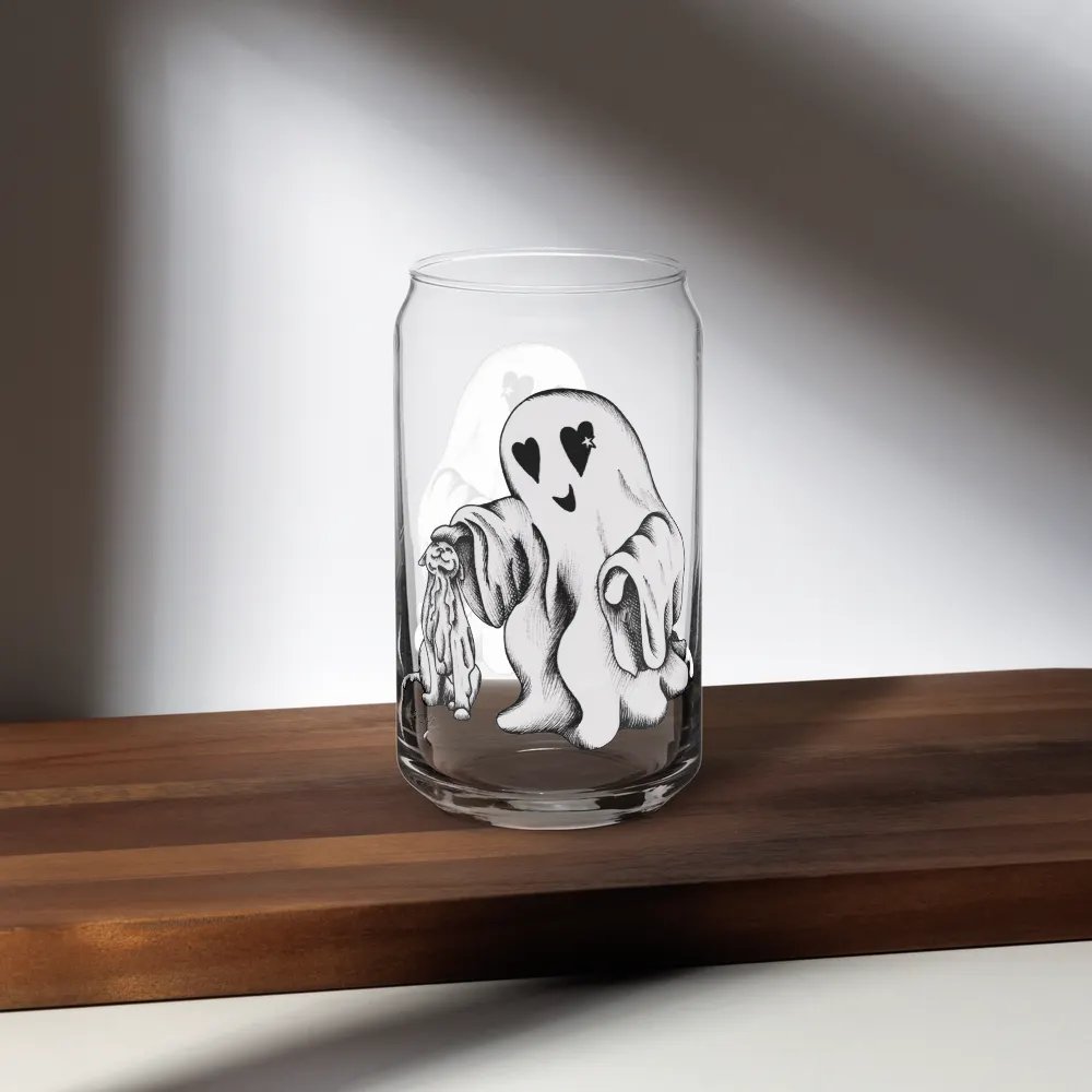 Ghost Cat and Ghost, Can-Shaped Glass product image (7)