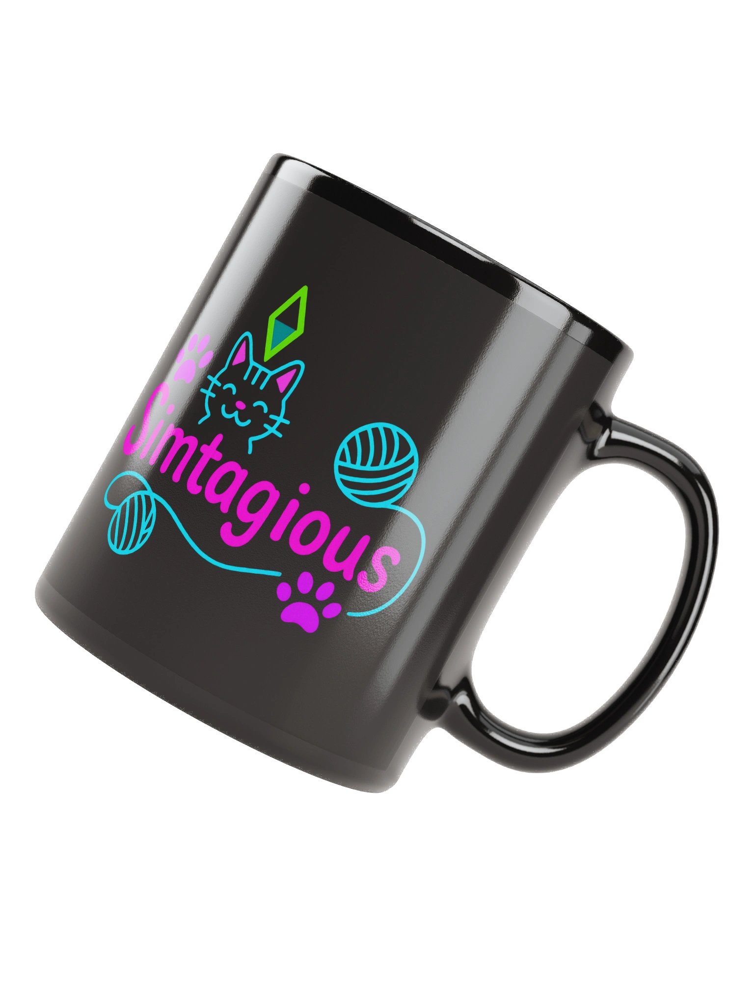 Neon Simtagious Black Mug product image (7)