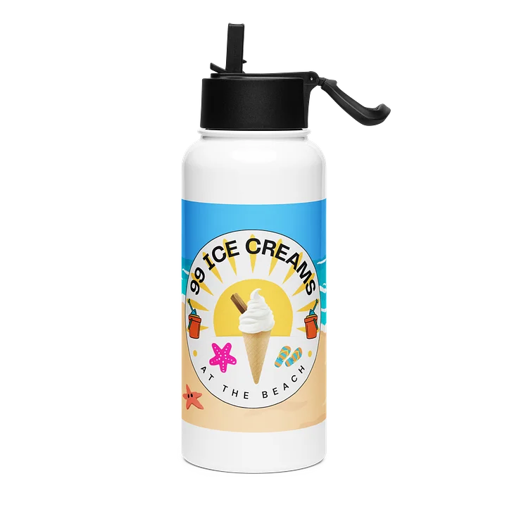 99 Ice Creams At The Beach Water Bottle product image (1)