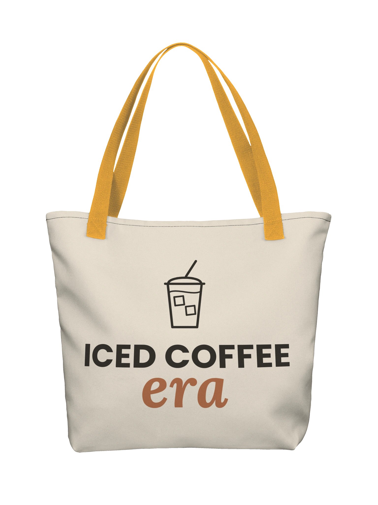 Iced Coffee Era Tote Bag - Coffee Lover Gift | Large Tote with Pocket product image (11)