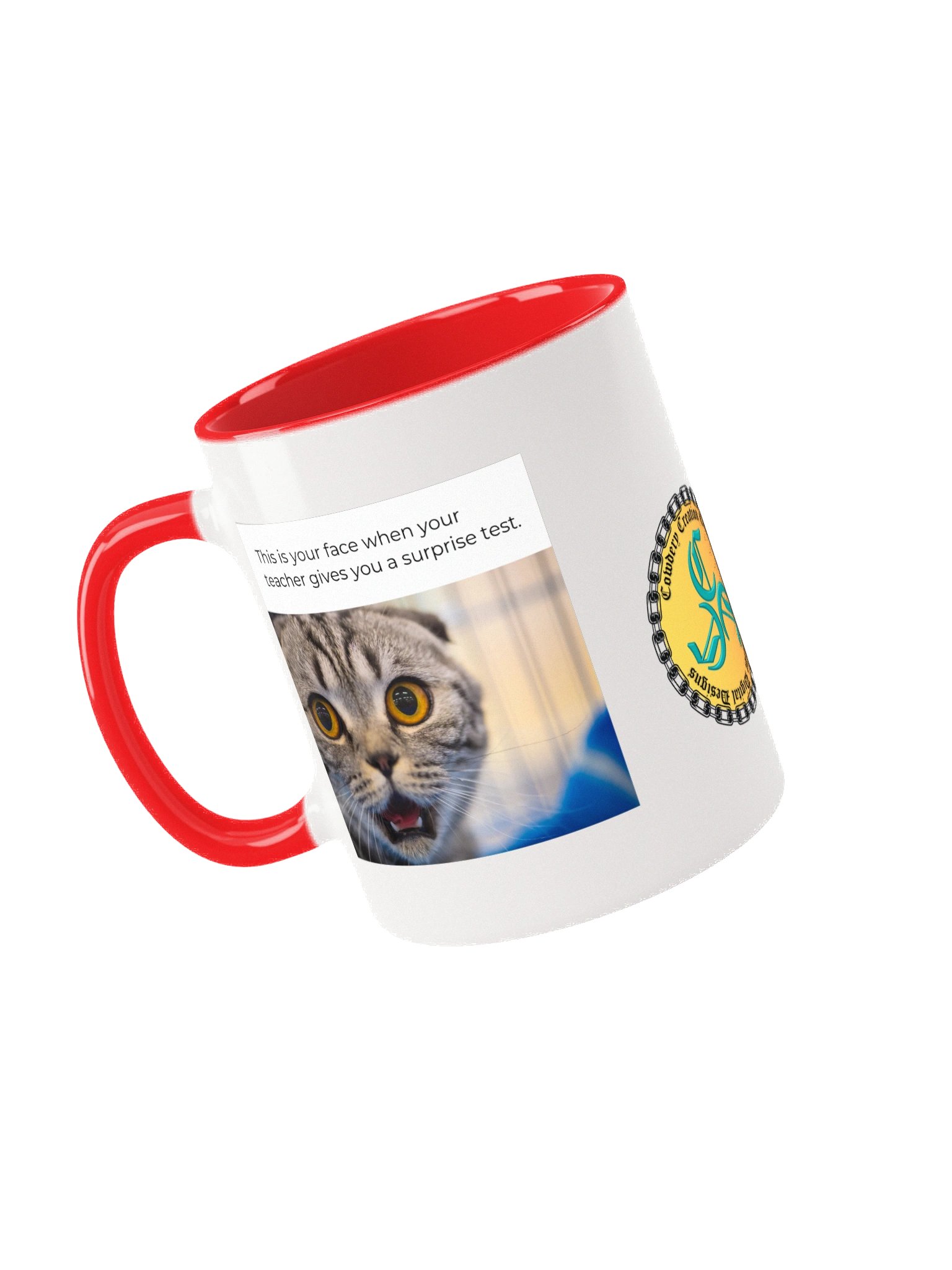 Surprise Meme Cat Ceramic 2T-Mug product image (2)