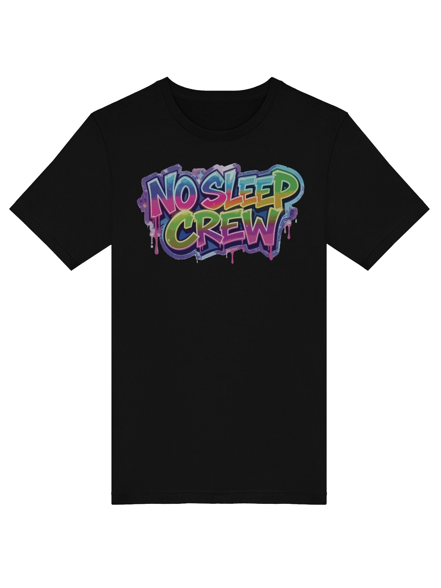 No Sleep Crew Graffiti T-Shirt - Unisex T-Shirt – Premium Printed T-Shirt for Everyday Casual & Streetwear product image (5)