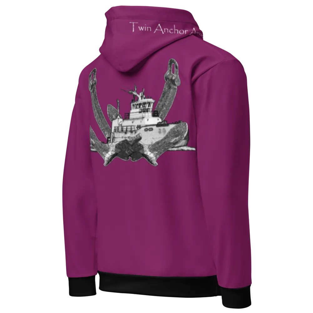 2 Anchor Titan Tug (Eggplant) – Performance Marine Wear | Twin Anchor Apparel North Current Line product image (8)