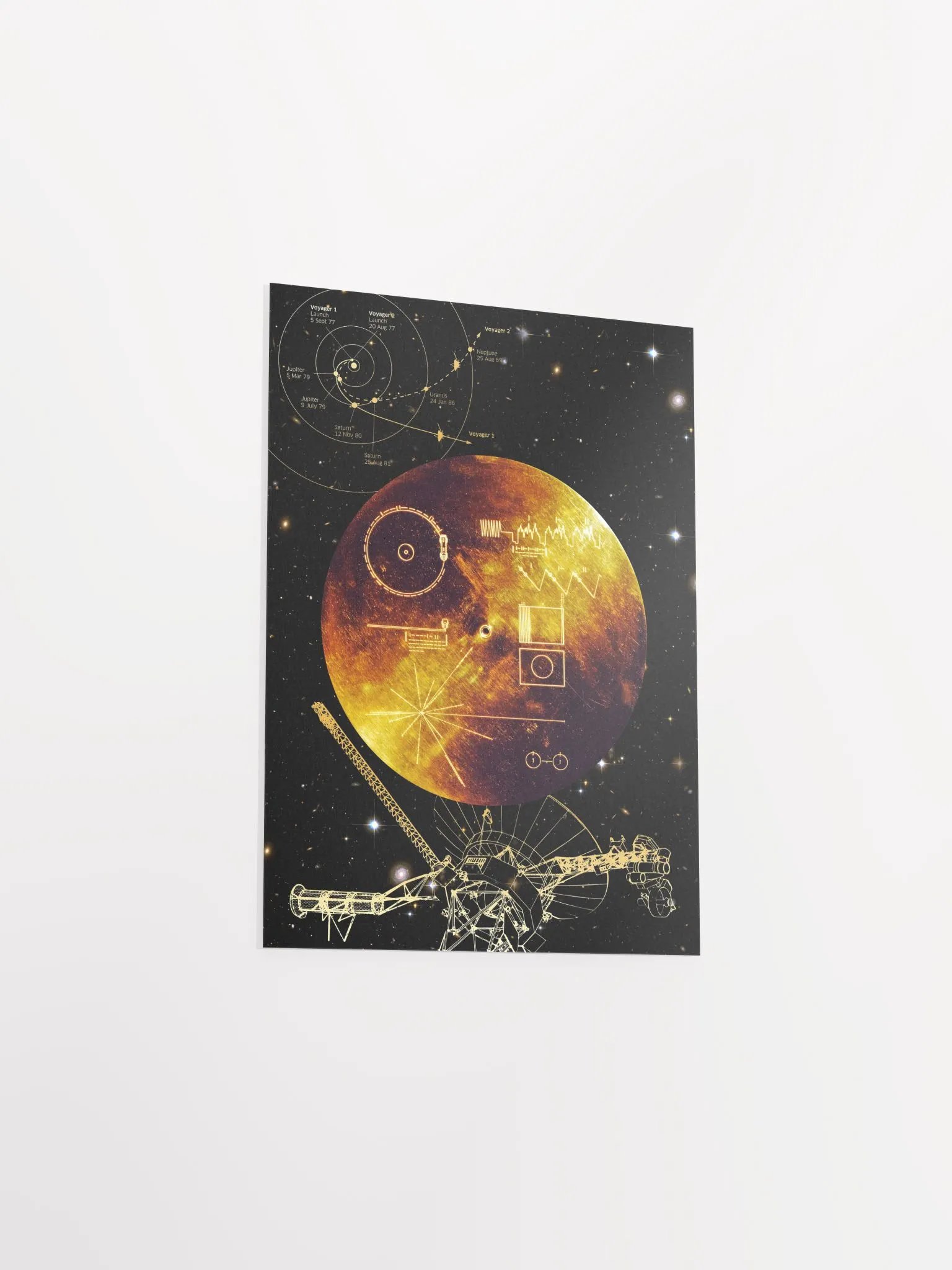 NASA Voyager 1 Golden Record — space poster, science print product image (9)