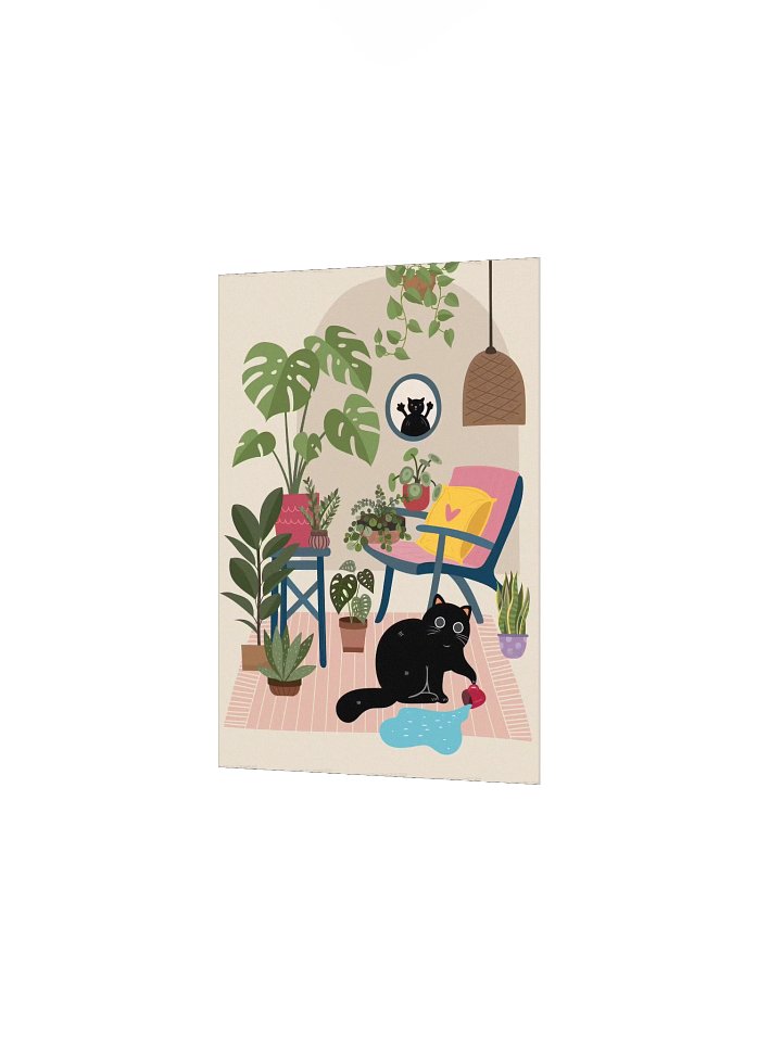 Naughty Cat Plant Room Poster product image (12)