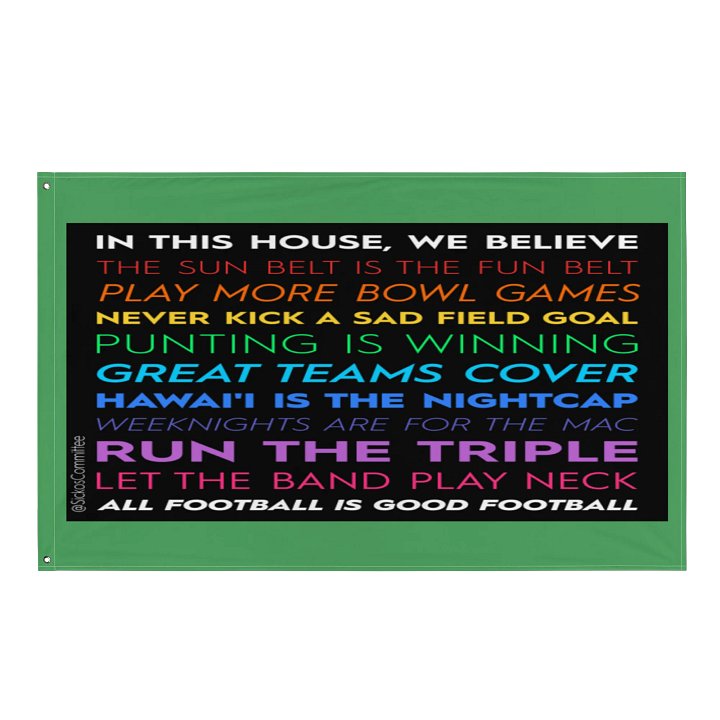 ONE SIDED Sickos Committee In This House Flag/Banner product image (1)