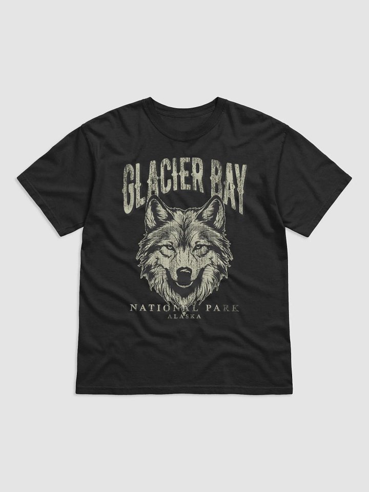 Glacier Bay National Park, Alaska Tee | Vintage-Style Grunge Western Shirt with a Wolf's Head product image (2)