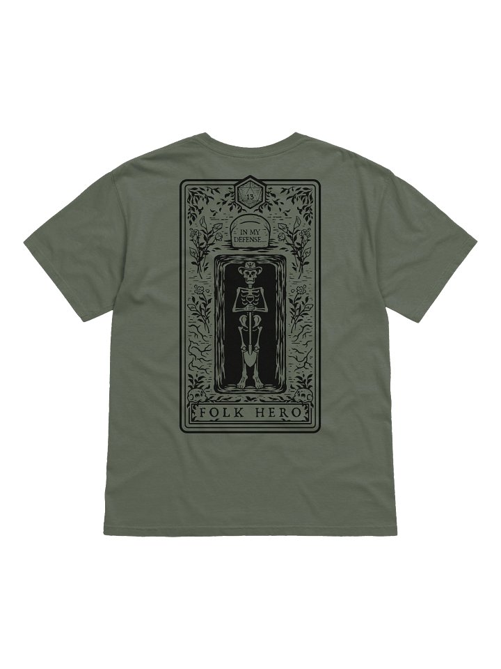 Disgraced Folk Hero (Moss T-Shirt) product image (1)