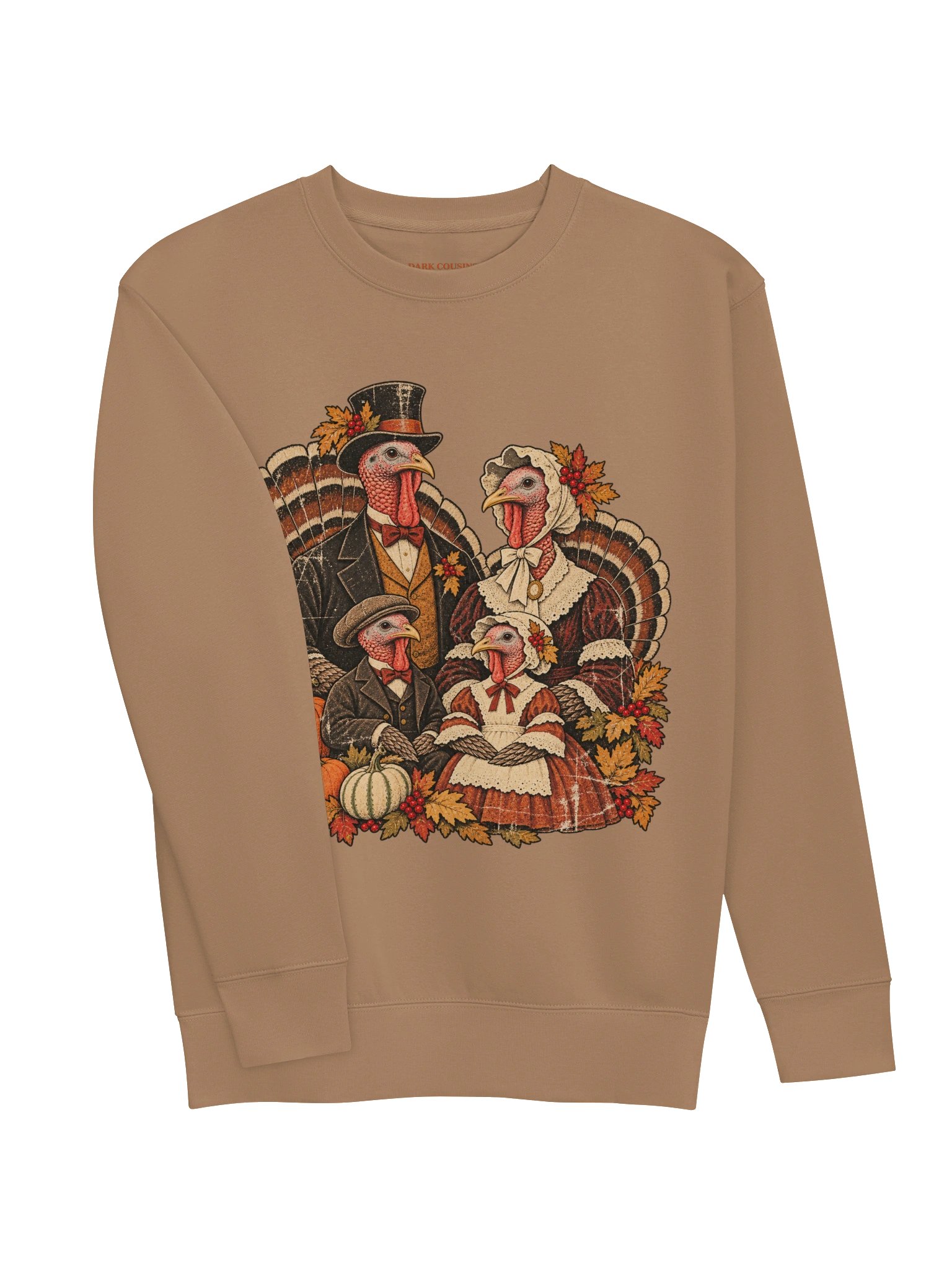 Retro Style Thanksgiving Turkey Family Sweatshirt product image (2)