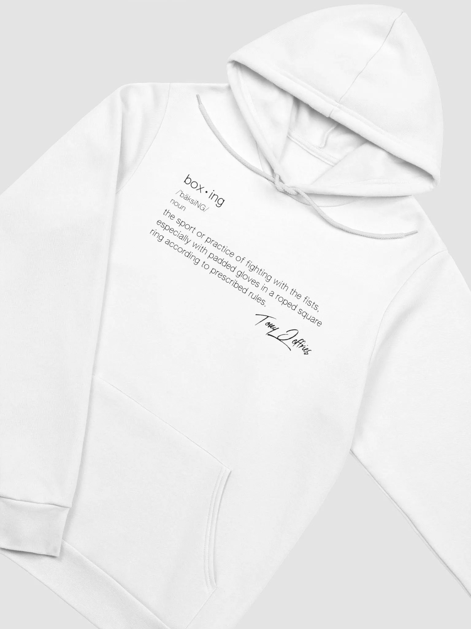 Boxing Definition Hoodie - White product image (3)