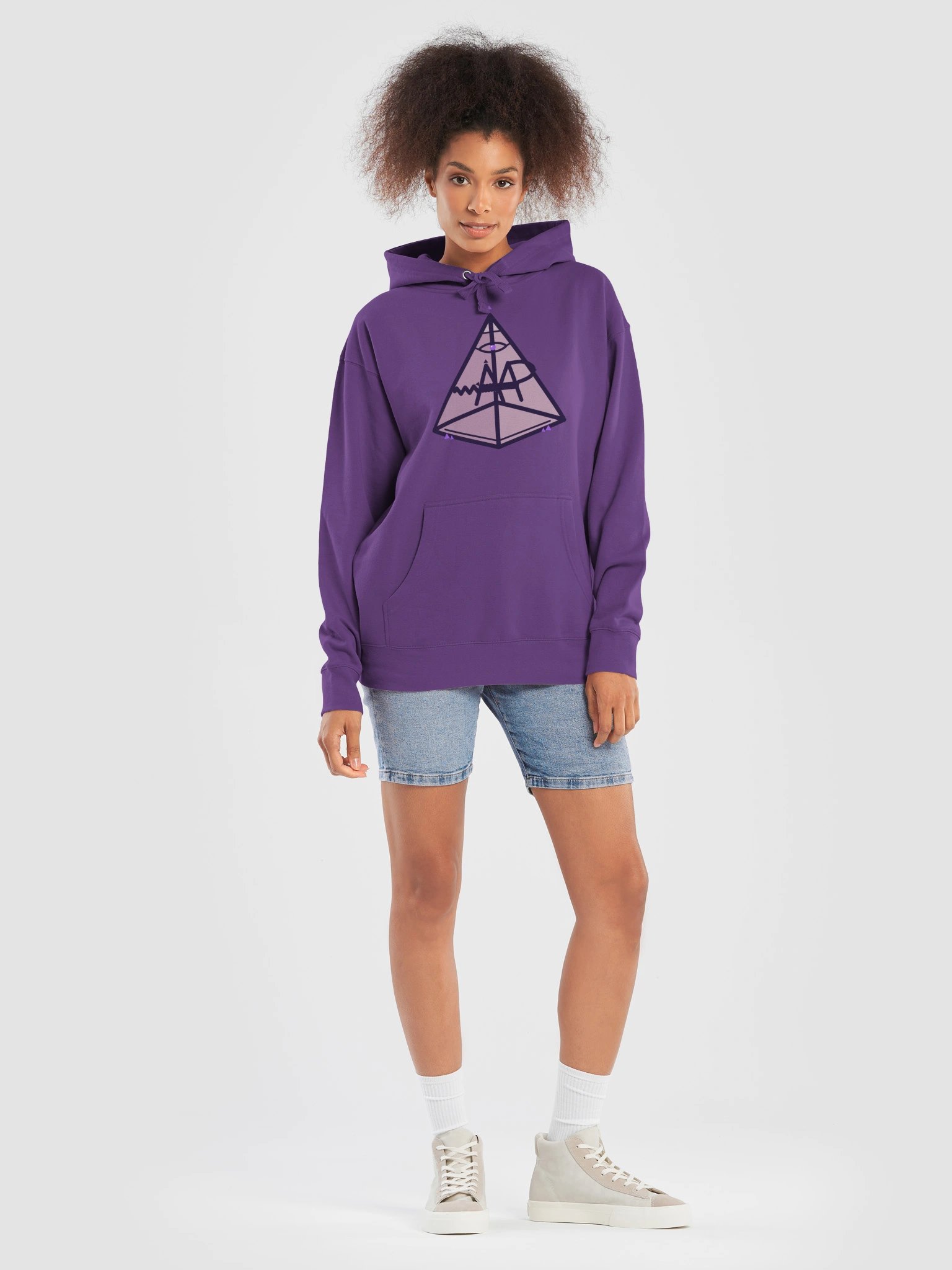 Mt. AMP Pyramid Hoodie — Purple product image (7)