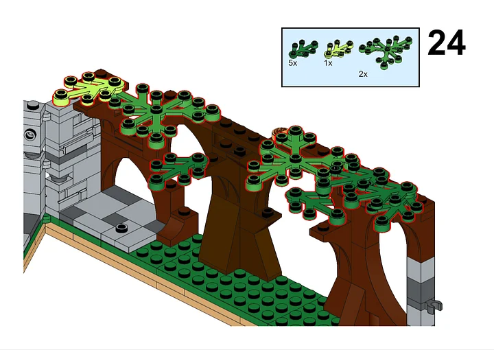 Free LEGO Building Instructions - Secret Garden Book Nook product image (2)