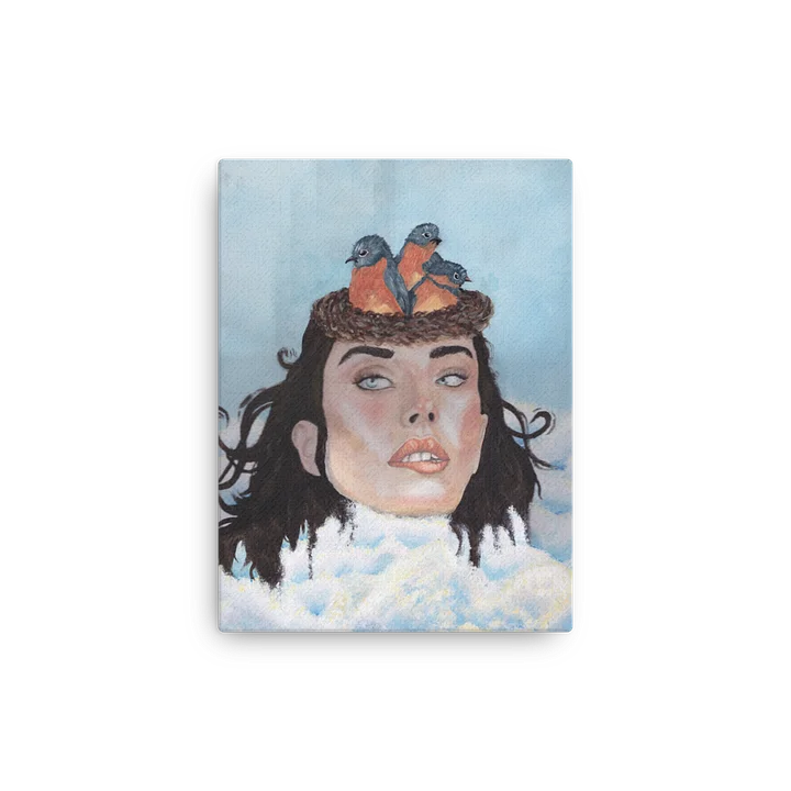 Head In Clouds - Handmade Piece Sleek Slim Canvas Art product image (2)