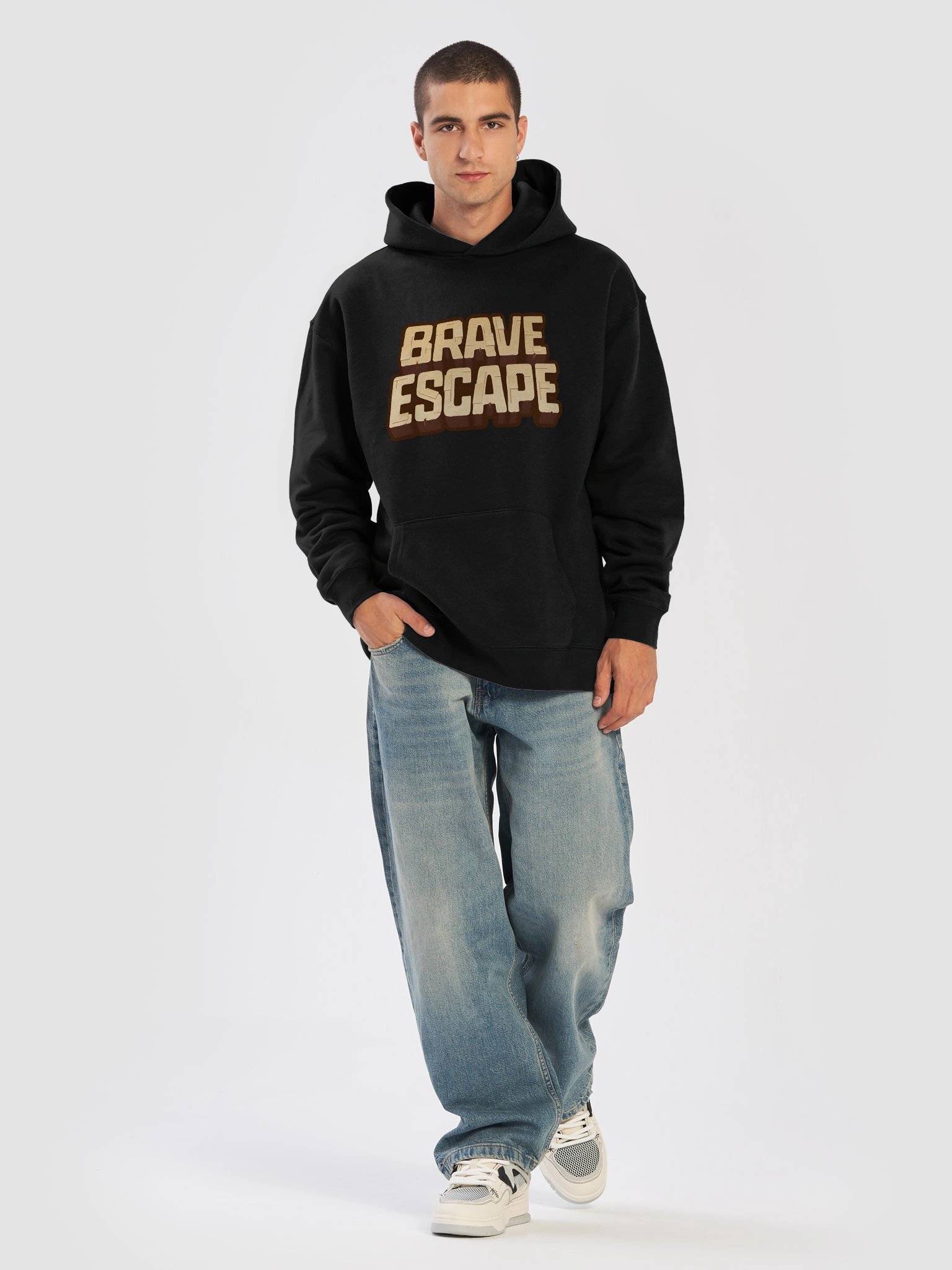 Brave Escape Oversized Hoodie Logo product image (5)