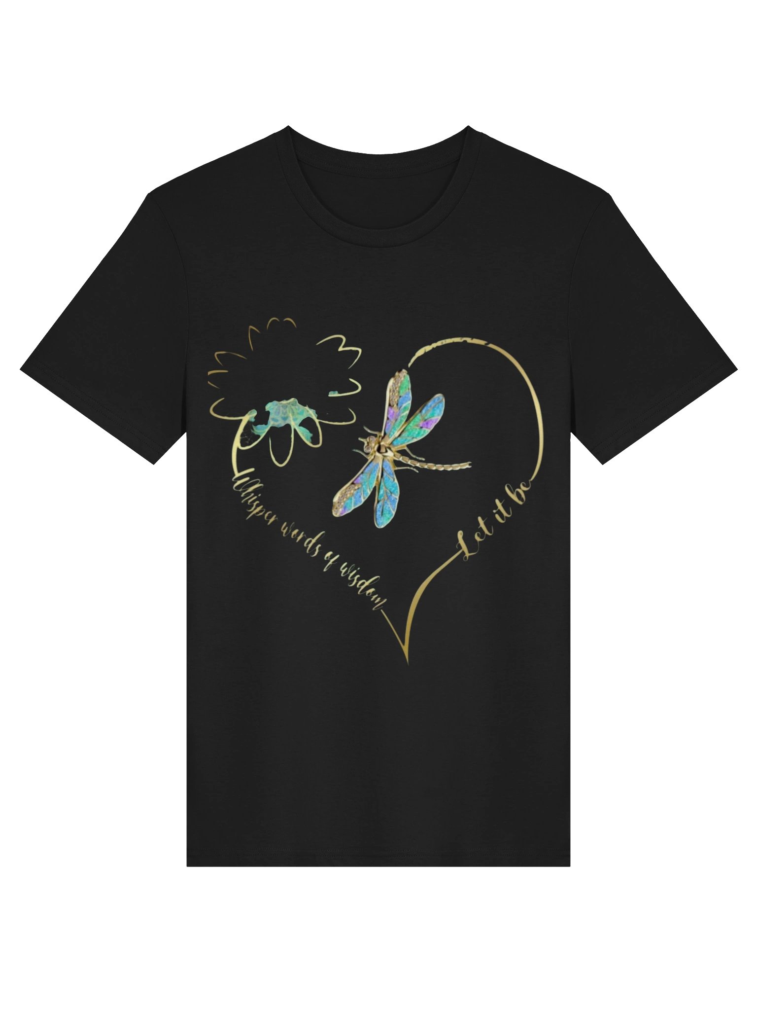 When You Bloom, They Bloom Too T-Shirt – Dragonfly & Wildflower Inspirational Tee | product image (1)