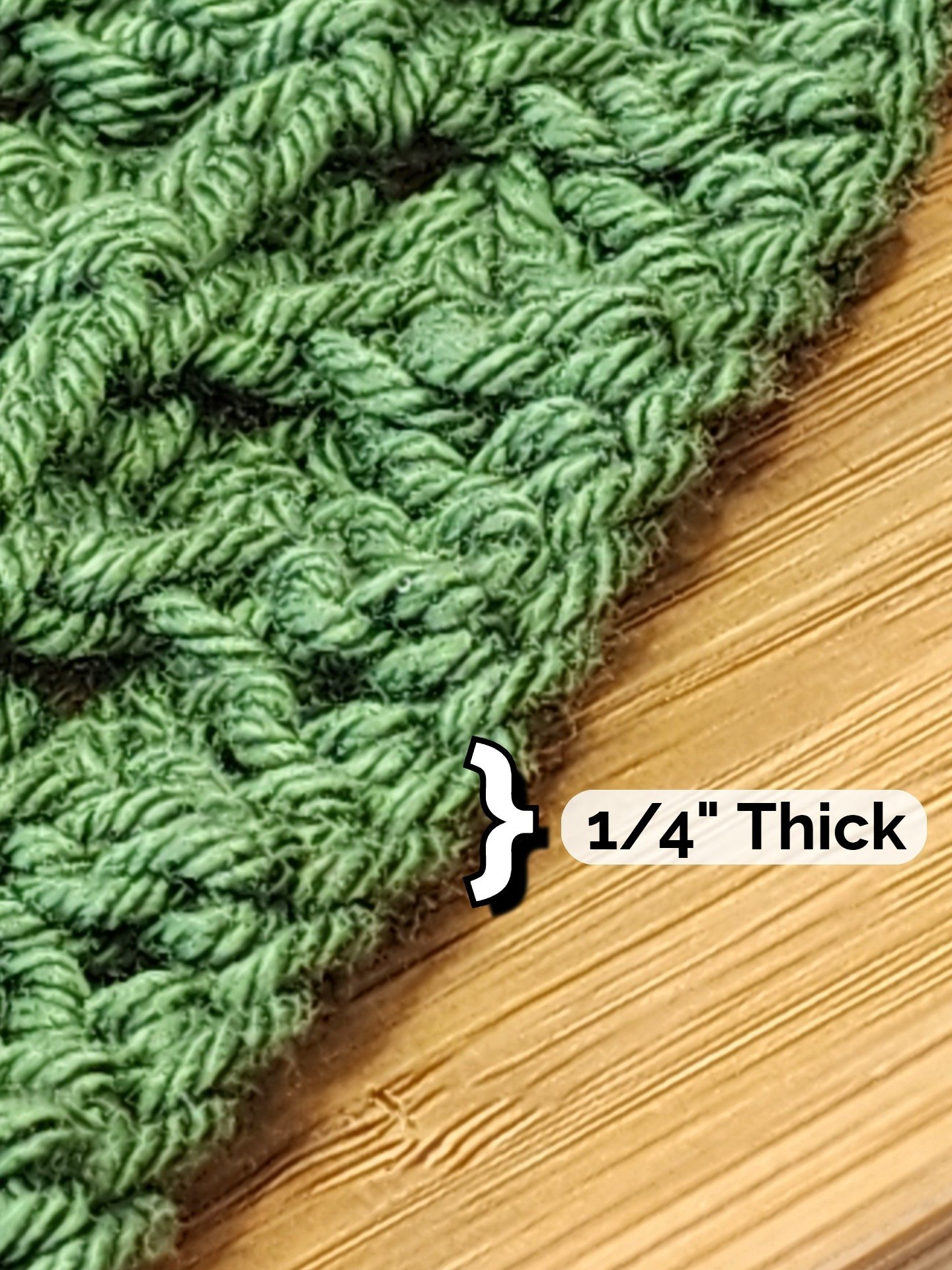 Crochet Cotton Dish Cloths 2-Pack: Waffle Stitch Kitchen Washcloths product image (2)