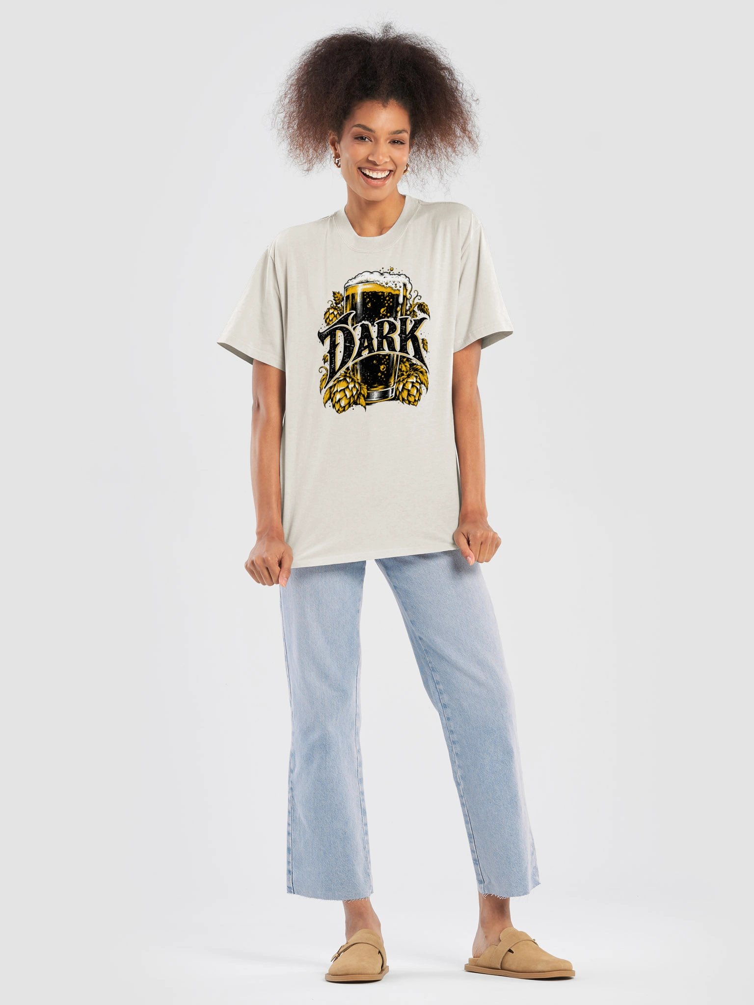 DARK — Unisex Oversized Craft Beer T-Shirt product image (7)