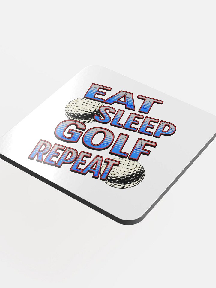 Eat Sleep Golf Repeat Angle Dynamic Ball Coaster Set product image (1)