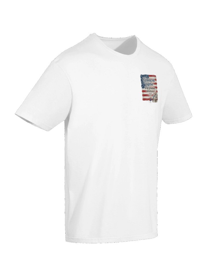 Unisex. Growing Old Together Is My Greatest Adventure Shirt - USA 250th Anniversary Patriotic T-Shirt - Rustic American Flag Couple Tee product image (62)