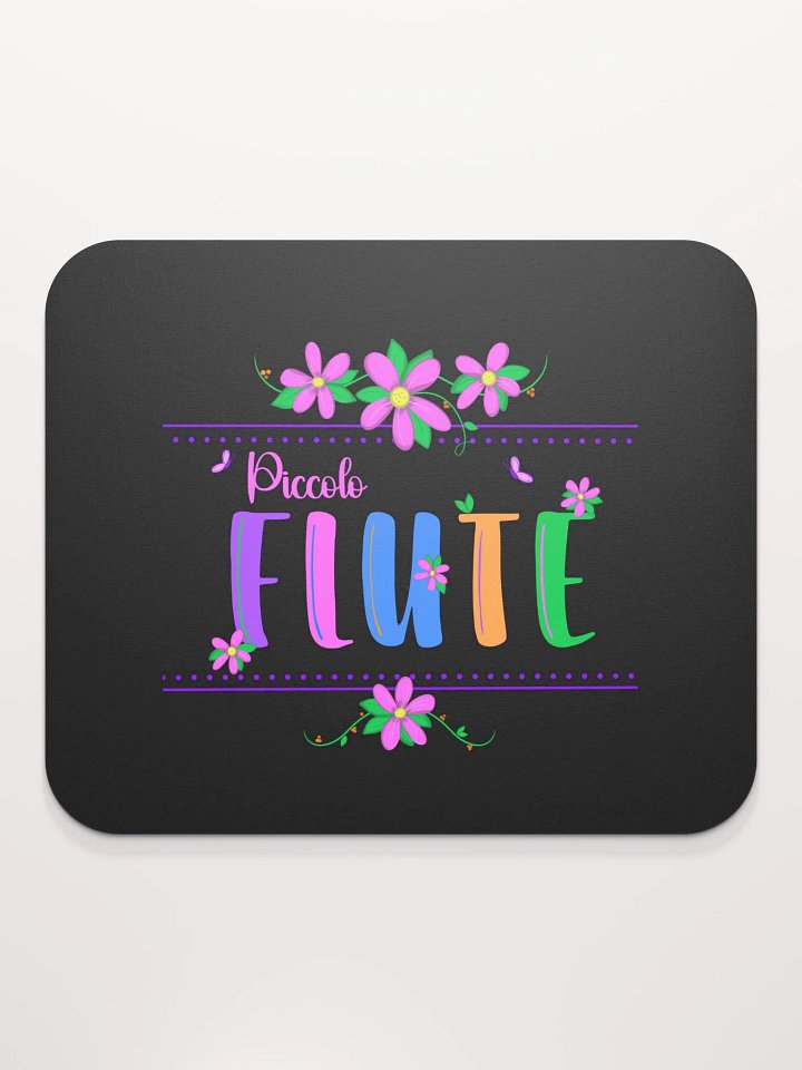 Floral Flute Piccolo Mouse Pad product image (1)