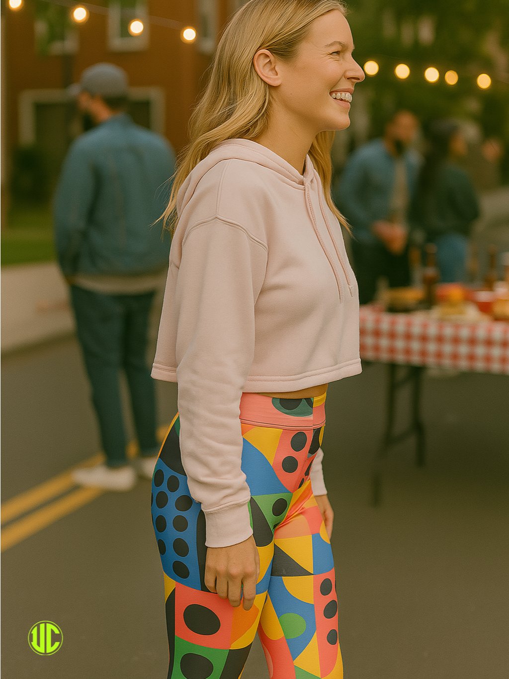 Vivid Memphis Style – Women’s Leggings product image (4)