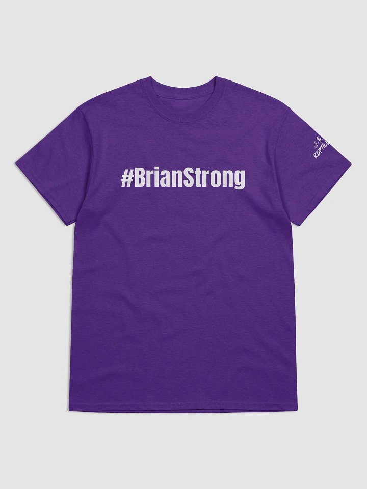 #BrianStrong On Front Edition - Purple For Pancreatic Cancer - Reptile Army Tee product image (1)