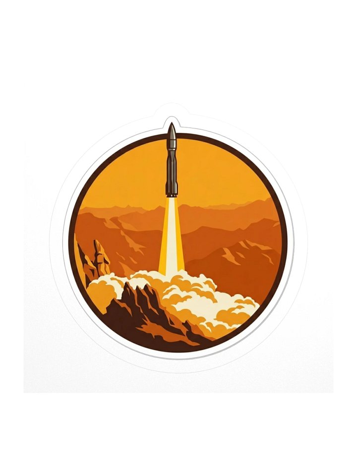 Rocket Liftoff Sticker product image (1)